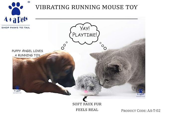 Vibrating Running Mouse Toy